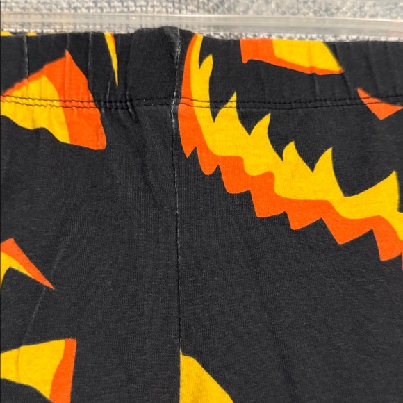 No Boundaries Halloween Pumpkin Jack-O-Lantern Leggings Black and Orange Holiday - Picture 3 of 6